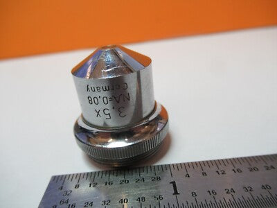 Seibert Germany 3.5X Objective Lens Optics Microscope Part