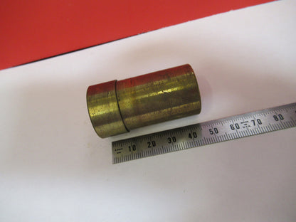 ANTIQUE BRASS ERNST LEITZ GERMANY EMPTY OBJECTIVE CANISTER AS PICTURED Y5-A-15