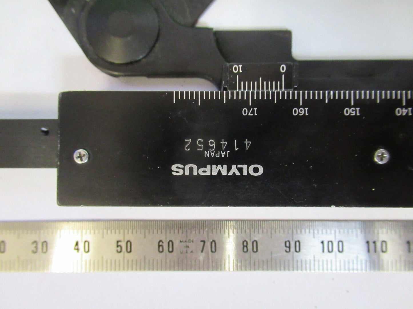 FÜR TEILE OLYMPUS JAPAN BÜHNENCLIPS MIKROSKOPTEIL WIE ABGEBILDET #W5-B-52