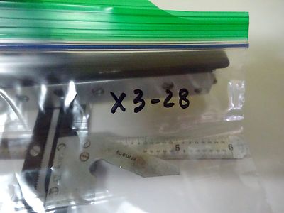 MICROSCOPE STAGE SPECIMEN MICROMETER GERMANY AO 1580 AMERICAN OPTICS BIN#X3-28