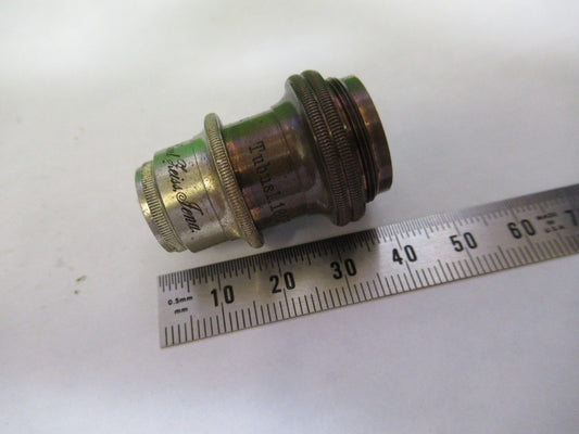 CARL ZEISS JENA GERMANY OBJECTIVE OPTICS MICROSCOPE PART AS PICTURED Y3-B-35