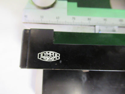 OLYMPUS JAPAN XY STAGE TABLE CLIPS MICROSCOPE PART AS PICTURED X4-A-25