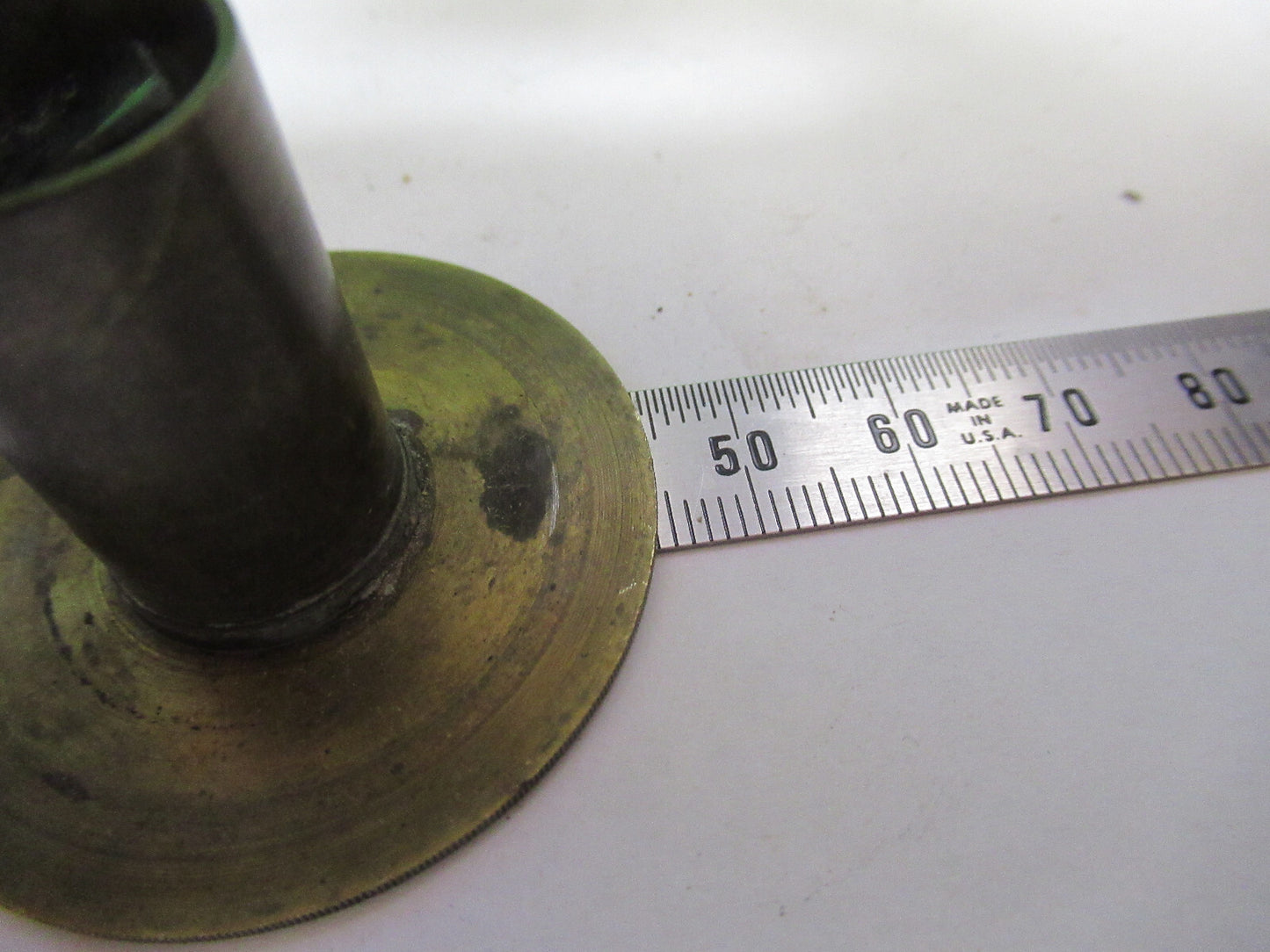 Antique Brass Bausch & Lomb Pol Polarizer Microscope Part