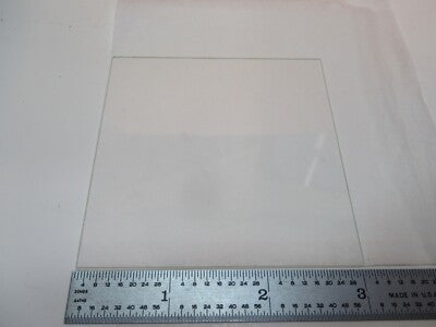 OPTICAL GLASS PLATE 3" X 3" LASER OPTICS AS PICTURED &FT-5-106