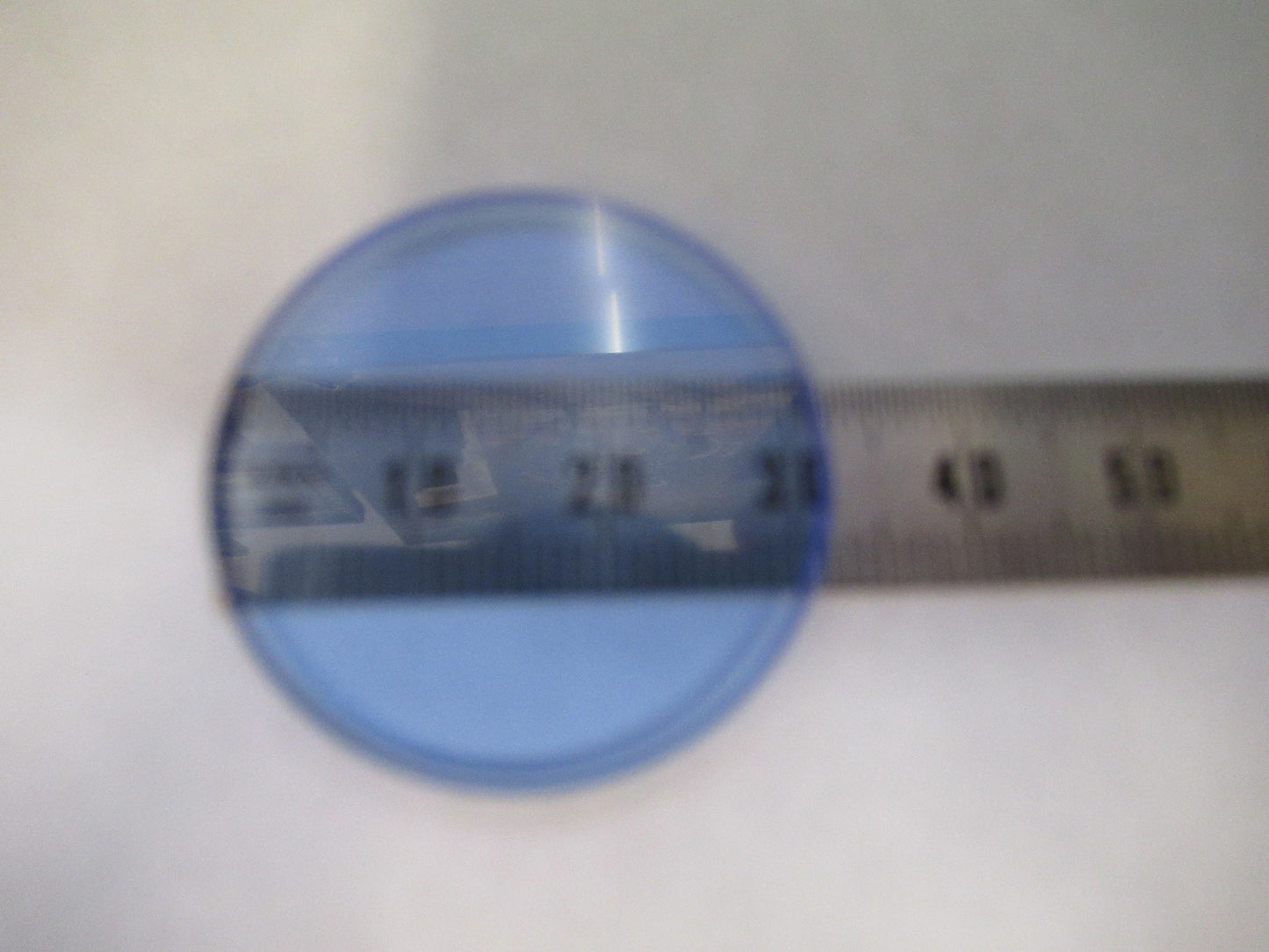 ZEISS GERMANY GLASS FILTER LIGHT BLUE OPTICS MICROSCOPE PART AS PICTURED V8-B-27