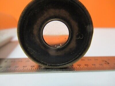LOT ANTIQUE "3" BAUSCH LOMB EYEPIECES OPTIC MICROSCOPE PART AS PICTURED &G1-A-55