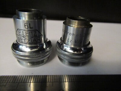 FOR PARTS ANTIQUE ERNST LEITZ OBJECTIVE 6L MICROSCOPE PART AS PICTURED &9-A-79