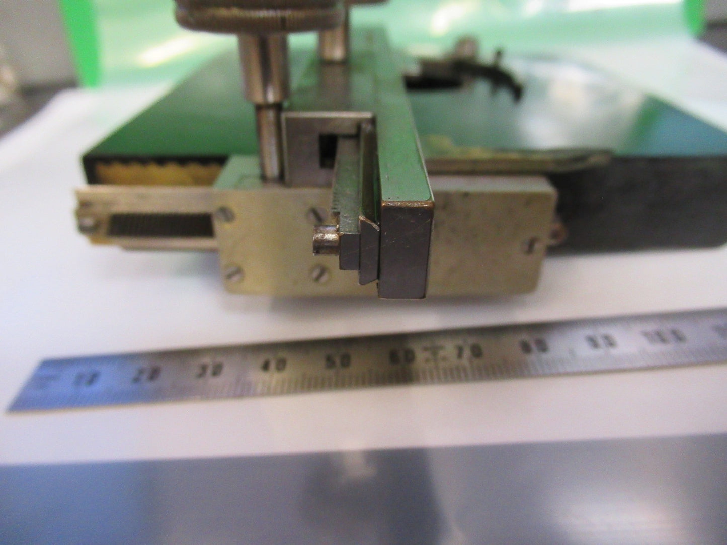 ERNST LEITZ ANTIQUE XY STAGE TABLE MICROSCOPE PART AS PICTURED Y4-FT-99