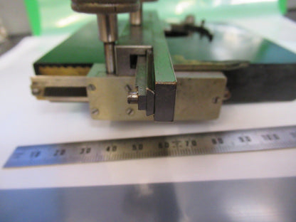 ERNST LEITZ ANTIQUE XY STAGE TABLE MICROSCOPE PART AS PICTURED Y4-FT-99