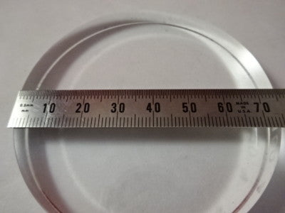 Optical Flat Fused silica 3" Dia Uncoated 1/10 wave Laser Optics