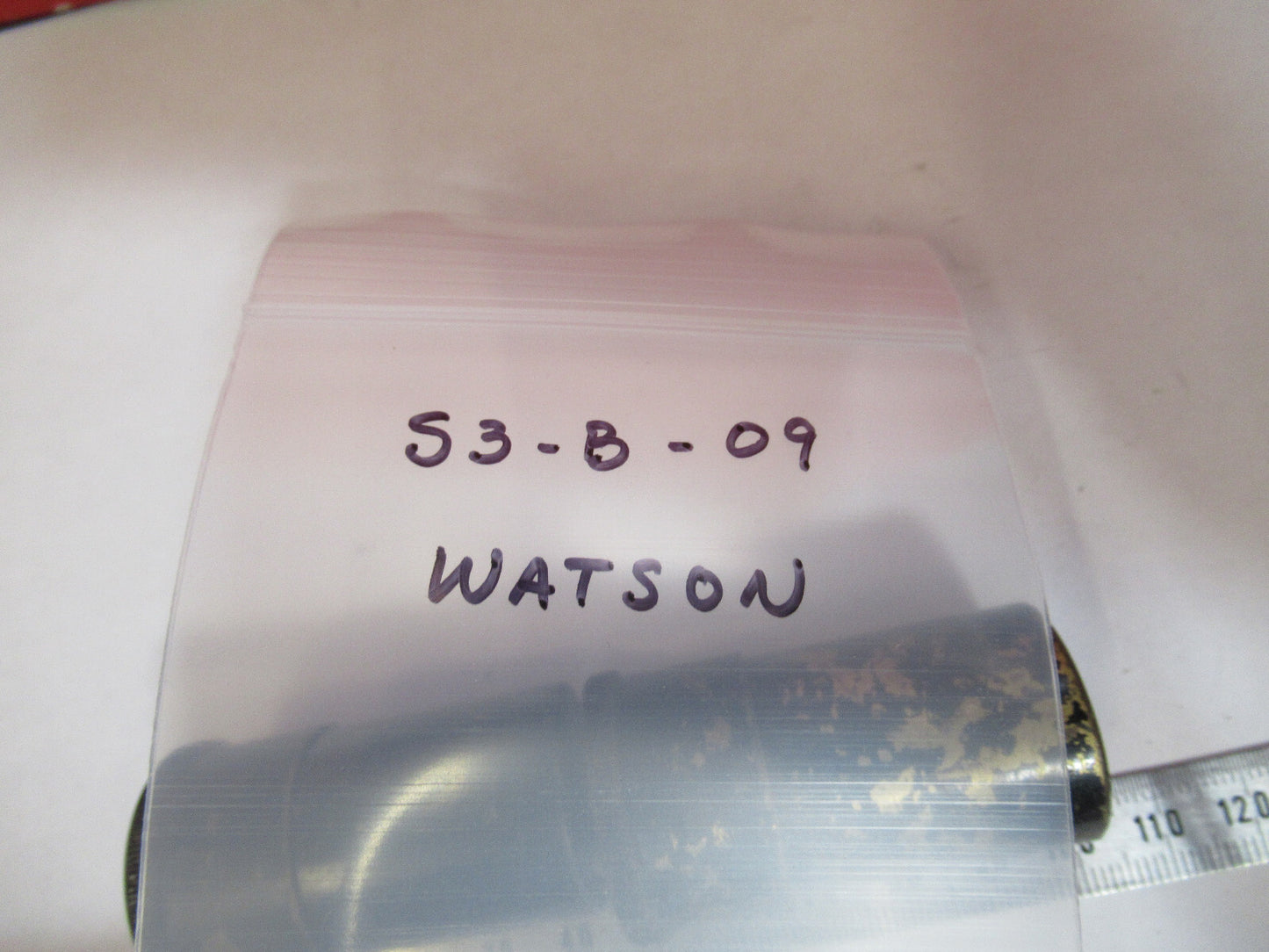 ANTIQUE BRASS CANISTER OBJECTIVE WATSON UK MICROSCOPE PART AS PICTURED S3-B-09