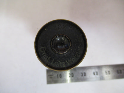 Antique Ernst Leitz 10X Eyepiece Ocular Microscope Part