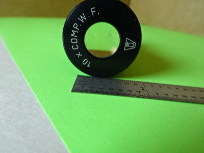 MICROSCOPE PART EYEPIECE OCULAR REICHERT AUSTRIA 10X COMP OPTICS AS IS #L5-B-23