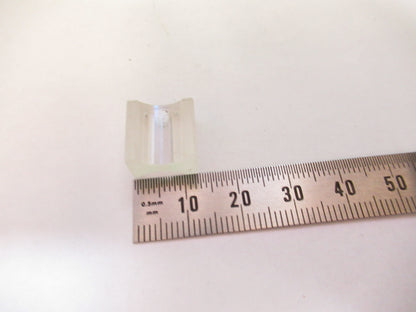 OPTICAL  RECTANGULAR PLANO CONCAVE LENS OPTICS AS PICTURED 80-B-13
