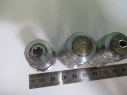 Lot 3 Ea Bausch & Lomb Kyowa Objectives Microscope Part