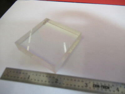 Optical Glass Block 2" x 2" x 0.5" [chipped] Optics