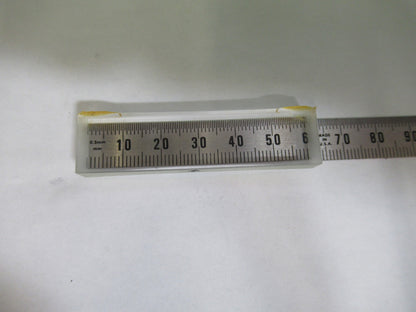OPTICAL GLASS RECTANGULAR Bi CC CONCAVE LENS LASER OPTICS AS PICTURED 98-A-03