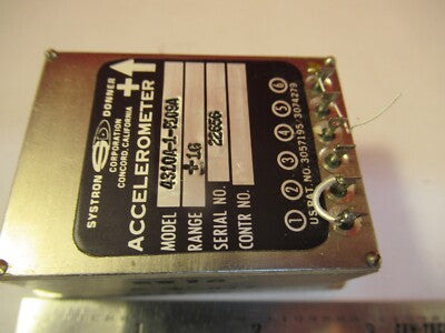 SYSTRON DONNER ACCELEROMETER 1 g's 4310A-1-P109A INERTIAL AS PICTURED &FT-6-33