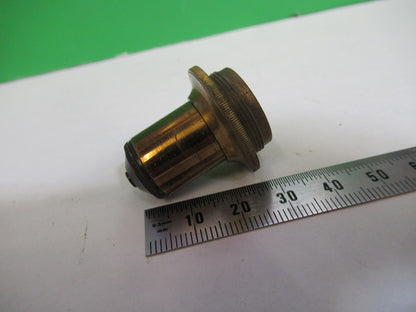 ANTIQUE BRASS H CROUCH LONDON LENS OBJECTIVE MICROSCOPE PART AS PICTURED T6-A-33