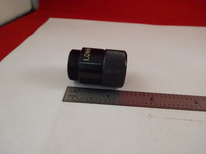 MICROSCOPE PART RARE FILTER YELLOW 1.0 mm OBJECTIVE OPTICS AS IS #R6-B-60