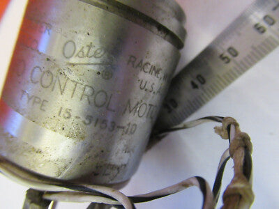 SERVO MOTOR SYNCHRO 115V 400Hz AIRCRAFT PART OSTER 15-5153-10 AS PIC &8z-a-37