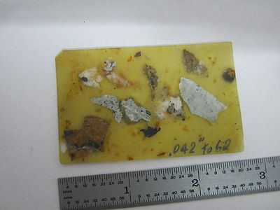SLIDE WITH ROCK SPECIMEN FOR MICROSCOPE PETROGRAPH OPTICS BIN#K9-13