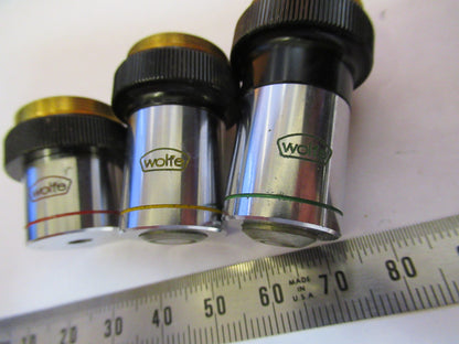 LOT WOLFE OBJECTIVE  LENS MICROSCOPE PART AS PICTURED Y1-A-57