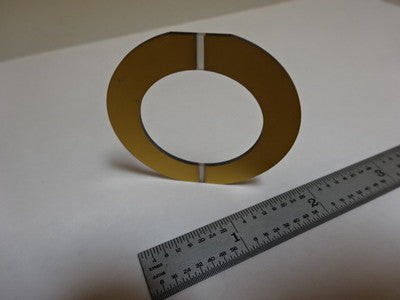 LARGE QUARTZ SINGLE CRYSTAL LOAD CELL PIEZOELECTRIC BLANK GOLD COAT PIEZO #AL-32
