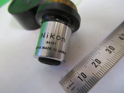 NIKON JAPAN OBJECTIVE  10X LENS OPTICS MICROSCOPE PART AS PICTURED &G2-A-97