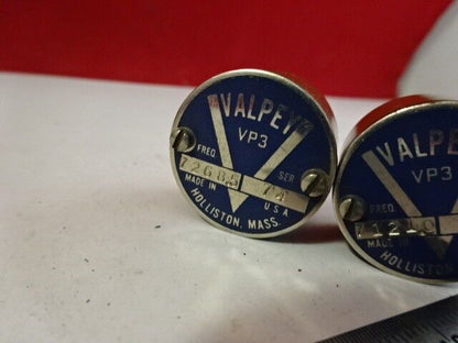 LOT 2 EA VINTAGE QUARTZ CRYSTAL VALPEY FISHER VP3 FREQUENCY CONTROL #F7-A-14