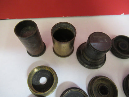ANTIQUE BRASS LOT VERY OLD SCOPES MICROSCOPE PART AS PICTURED S3-B-02
