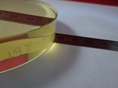 OPTICAL FLAT ZERODUR 3" DIA UNCOATED 1/10 WAVE LASER OPTICS AS PICTURED &6-A-23