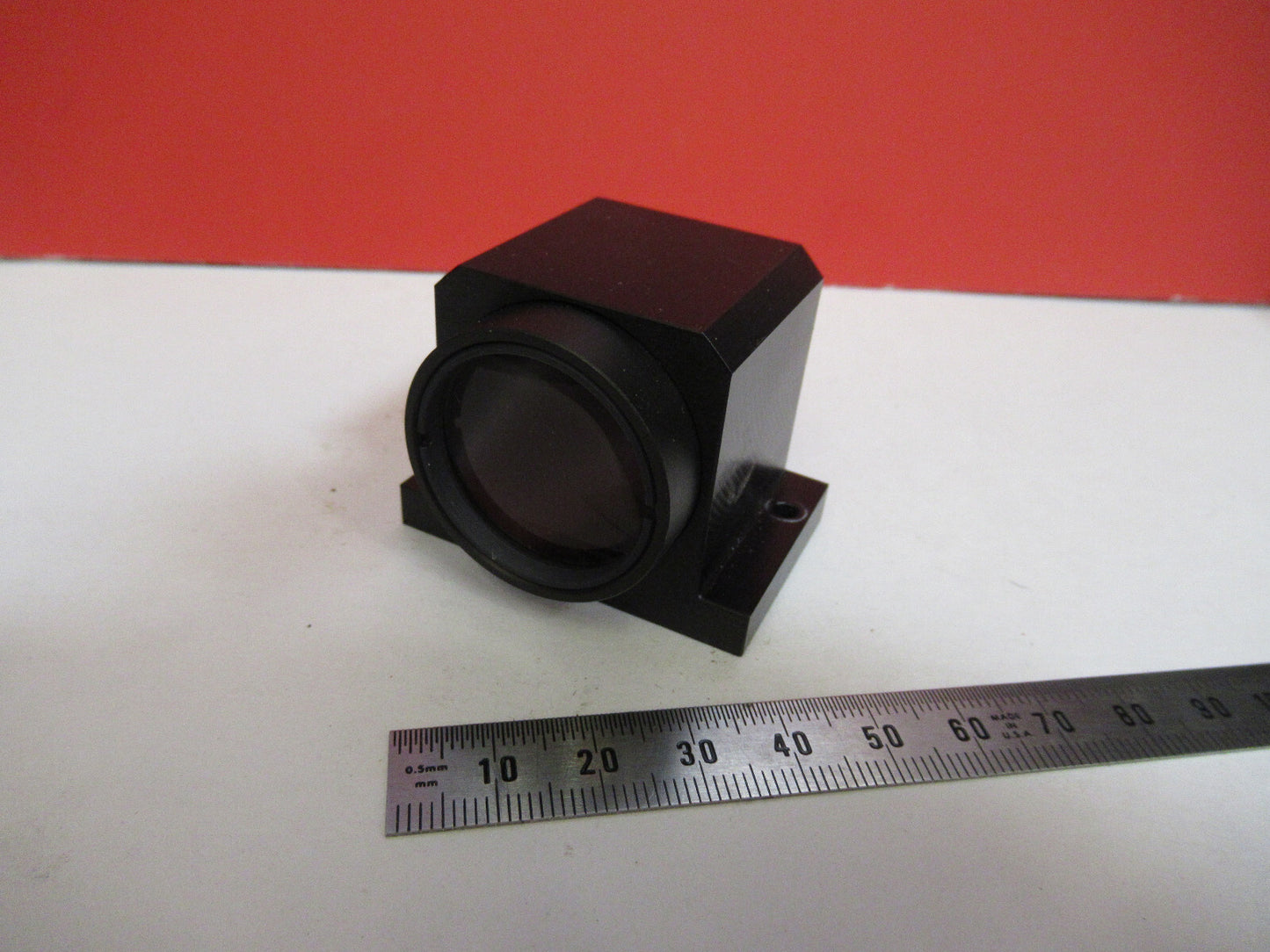 ZEISS GERMANY GLASS FOCUS LENS HEAD OPTICS MICROSCOPE PART AS PICTURED Y5-A-47