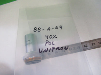 UNITRON POL OBJECTIVE P40X POL OPTICS MICROSCOPE PART AS PICTURED &88-A-09