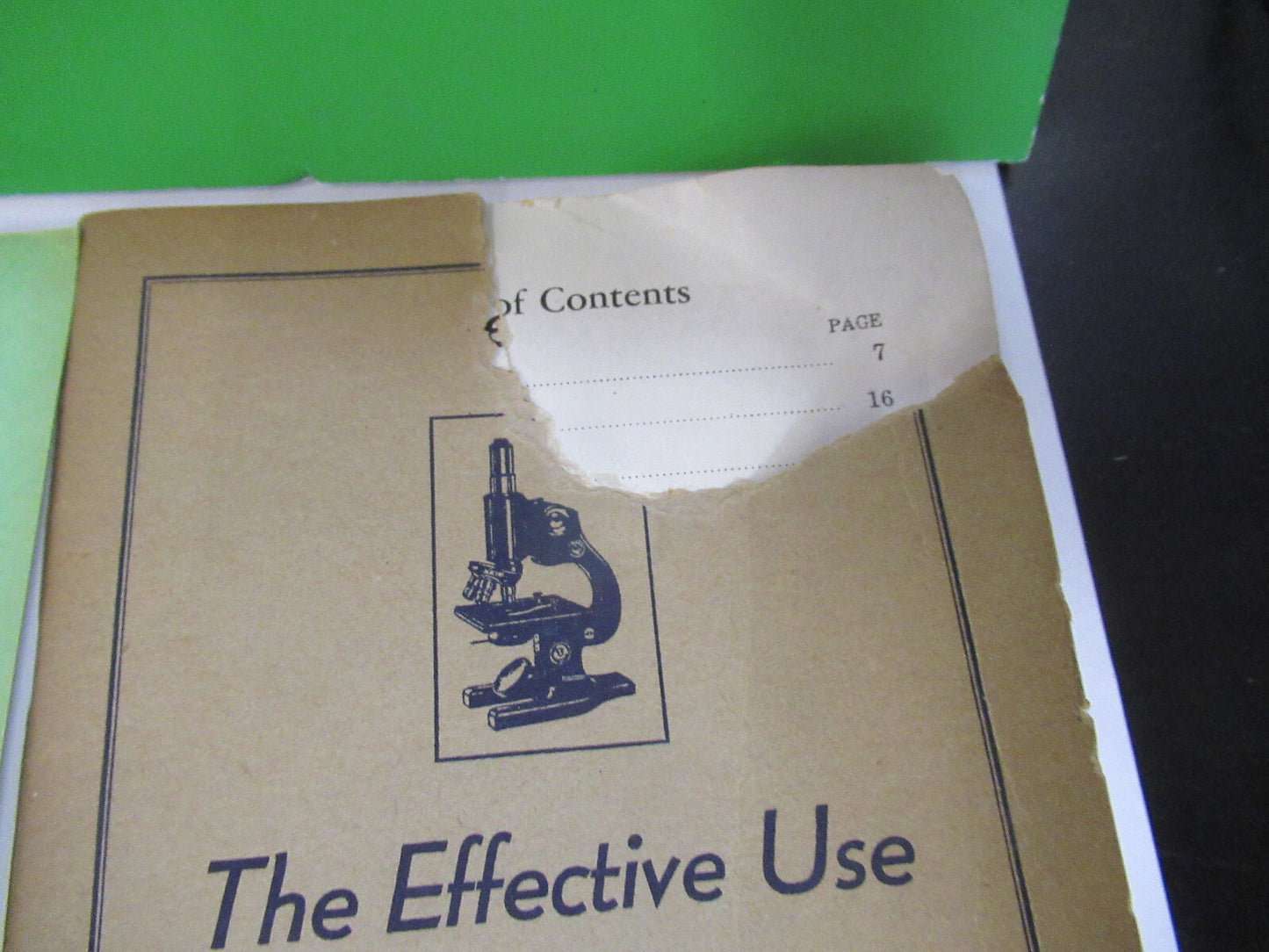 AO SPENCER 1930's BOOKLETS ANTIQUE MICROSCOPE PART AS PICTURED #R1-A-95