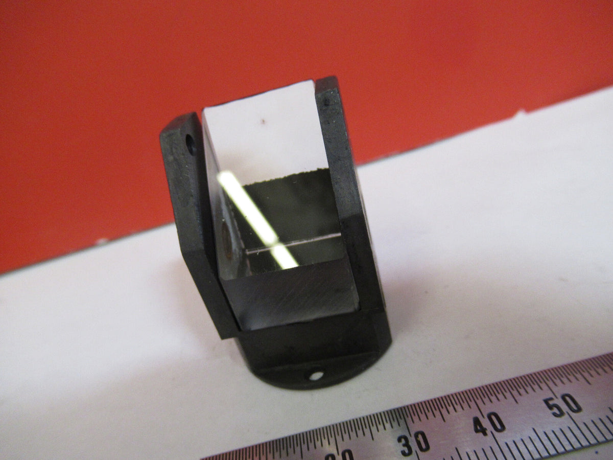 ANTIQUE BAUSCH LOMB OPTICS GLASS PRISM MICROSCOPE PART AS PICTURED S4-B-105