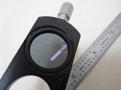 FOR PARTS MICROSCOPE PART POLARIZER SLIDE OPTICS AS IS BIN#N6-76