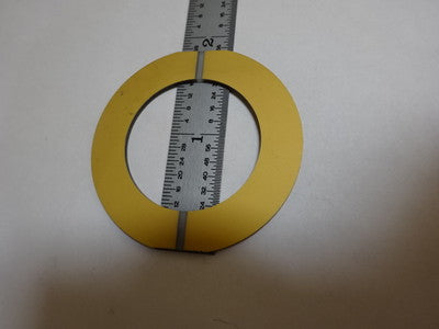 LARGE QUARTZ SINGLE CRYSTAL LOAD CELL PIEZOELECTRIC BLANK GOLD COAT PIEZO #AL-32