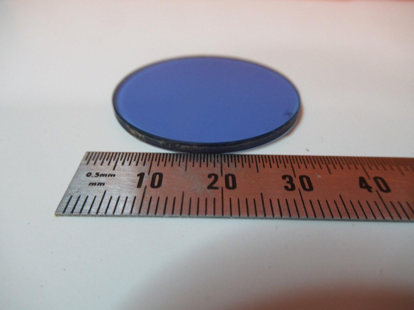 LEITZ WEZTLAR GERMANY BLUE GLASS FILTER MICROSCOPE PART AS PICTURED &14-B-23