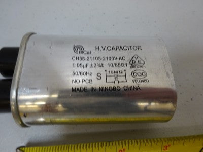 MICROWAVE CAPACITOR 2100 VOLTS 1.05 micro FARADS HIGH VOLTAGE AS IS BIN#TD-1