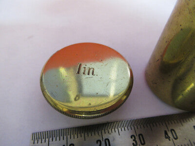 ANTIQUE BRASS WATSON UK 1860s EMPTY CAN MICROSCOPE PART AS PICTURED &F6-B-13