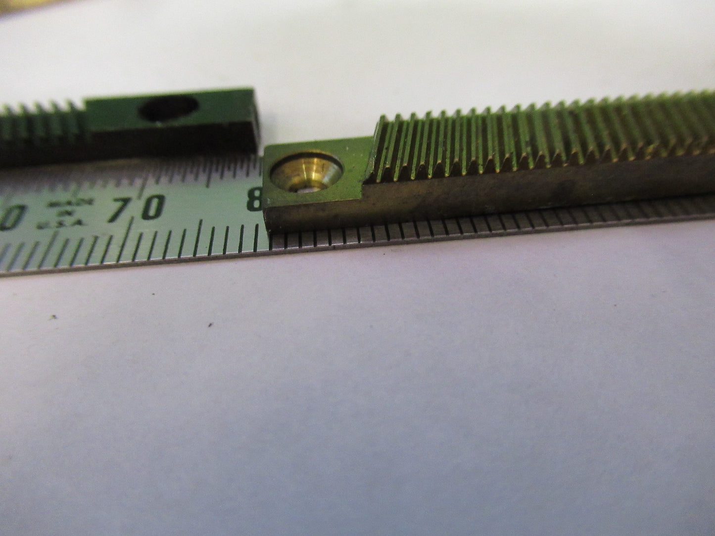 LOT 4 PIECES RACK GEAR BAUSCH LOMB AO SPENCER MICROSCOPE PART AS PICTURE U8-A-38