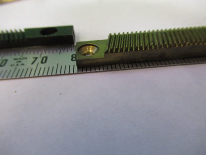 LOT 4 PIECES RACK GEAR BAUSCH LOMB AO SPENCER MICROSCOPE PART AS PICTURE U8-A-38