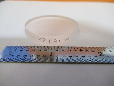 OPTICAL UV FUSED SILICA LENS [stained coating] OPTICS AS IS #A3-B-24