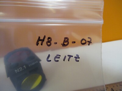 LEITZ LEICA FLUORESCENCE N2.1 513812 FILTER CUBE MICROSCOPE PART AS PIC &H8-B-07