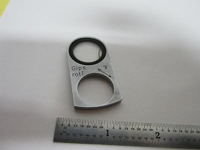 Microscope Slide Gipsum Gips [crack on Lens] Optics