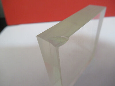 Optical Glass Block 2" x 2" x 0.5" [chipped] Optics