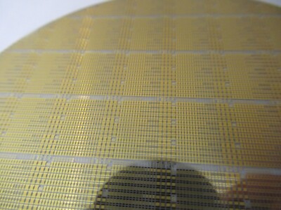 Sapphire Wafer Crystal with Components Platinum Gold Coat