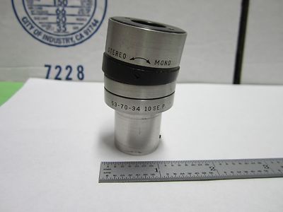 Microscope Part Eyepiece Bausch & Lomb Stereo 53-70-34 Optics