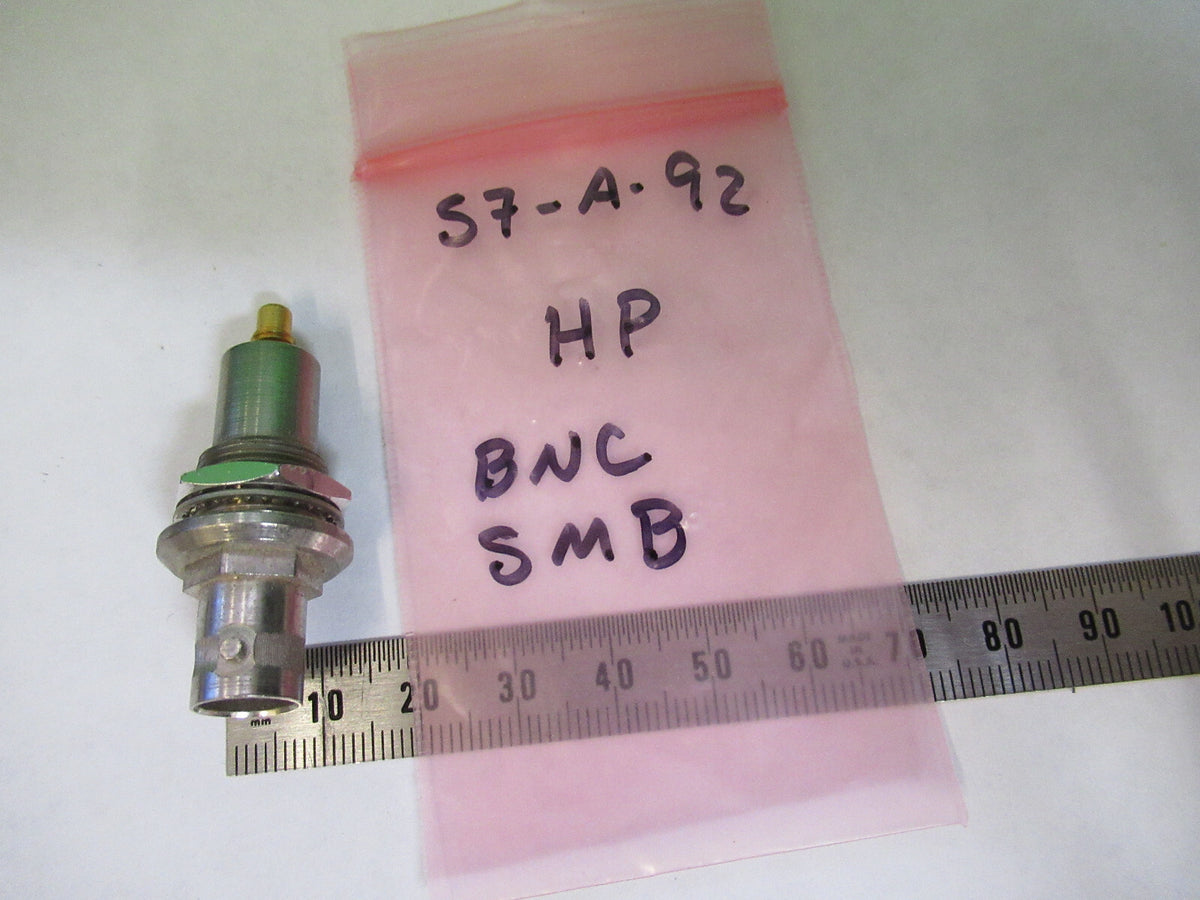 Connector Adapter BNC to SMB RF Frequency HP Hewlett-Packard